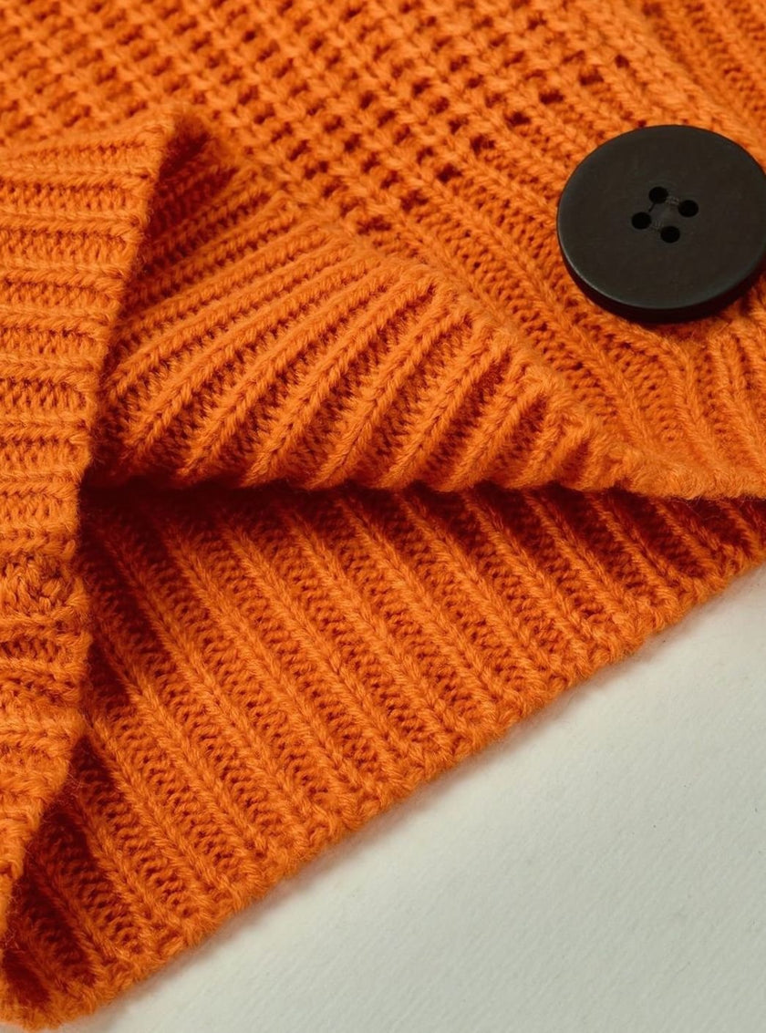 Isabella | Women's Relaxed-Fit Ribbed Knit Sweater Folded Collar Pullover for Layering