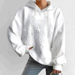 Scarlett | Women's Relaxed-Fit Star-Embossed Drawstring Hoodie Sweatshirt