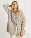Hazel | Women's Relaxed-Fit V-Neck Button-Up Cashmere Cardigan with Ribbed for Everyday