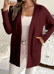 Emma | Women's Ribbed Open-Front Cardigan Knit Sweater with Cozy for Layering
