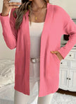 Emma | Women's Ribbed Open-Front Cardigan Knit Sweater with Cozy for Layering