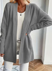 Emma | Women's Ribbed Open-Front Cardigan Knit Sweater with Cozy for Layering