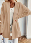 Emma | Women's Ribbed Open-Front Cardigan Knit Sweater with Cozy for Layering