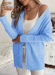 Emma | Women's Ribbed Open-Front Cardigan Knit Sweater with Cozy for Layering