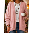 Penelope | Women's Oversized Ribbed V-Neck Open-Front Cardigan Knit Sweater for Layering