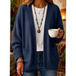Penelope | Women's Oversized Ribbed V-Neck Open-Front Cardigan Knit Sweater for Layering