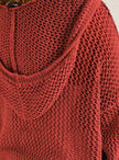 Scarlett | Women's Relaxed Open-Knit Hooded Sweater with Soft Cozy for Layering