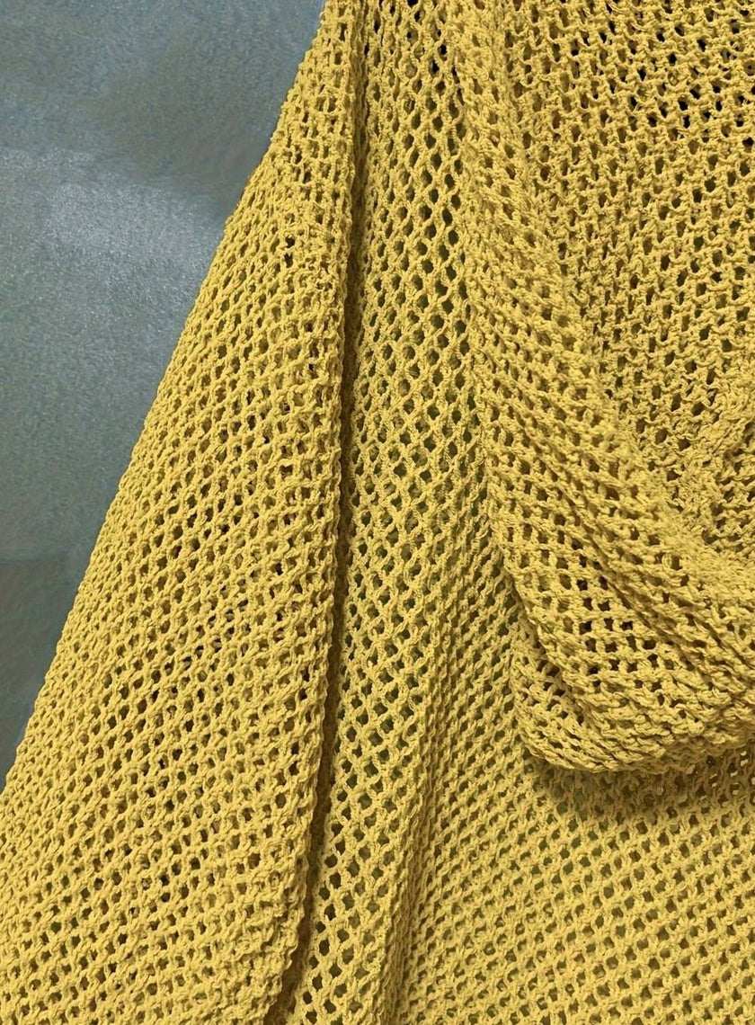 Scarlett | Women's Relaxed Open-Knit Hooded Sweater with Soft Cozy for Layering