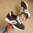 Evelyn | Women's Retro Platform Chunky Lace-Up Sneakers