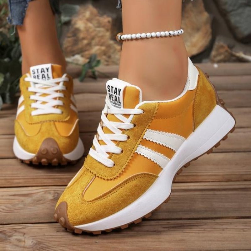 Evelyn | Women's Retro Platform Chunky Lace-Up Sneakers