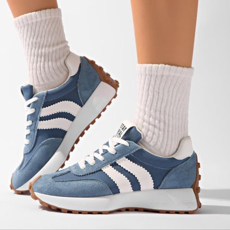 Evelyn | Women's Retro Platform Chunky Lace-Up Sneakers