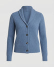Penelope | Women's Ribbed Knit Button-Front Lapel Collar Cardigan with V-Neck for Layering
