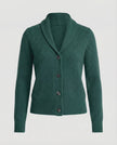 Penelope | Women's Ribbed Knit Button-Front Lapel Collar Cardigan with V-Neck for Layering