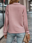 Olivia | Women's Ribbed Quarter-Zip Pullover Sweater Stand Collar with Knit for Winter