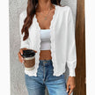 Mia | Women's V-Neck Button-Front Cardigan Knit Sweater with Cozy for Layering