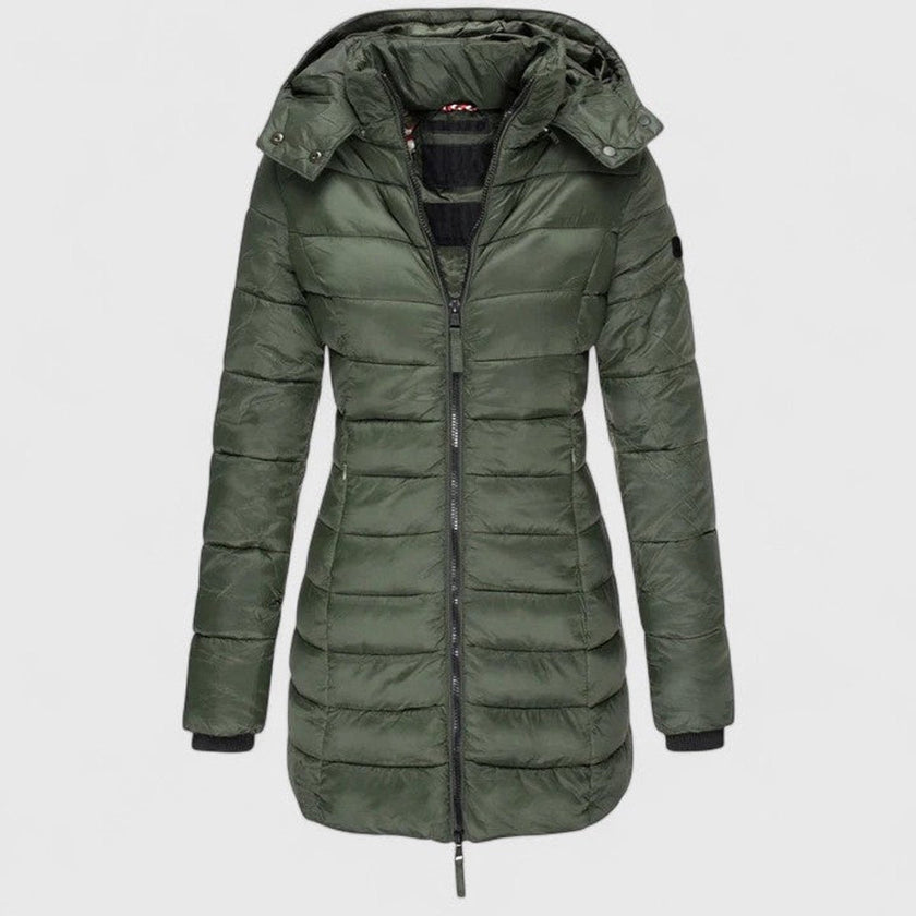Madison | Women's Slim-Fit Quilted Removable-Hood Winter Puffer Coat