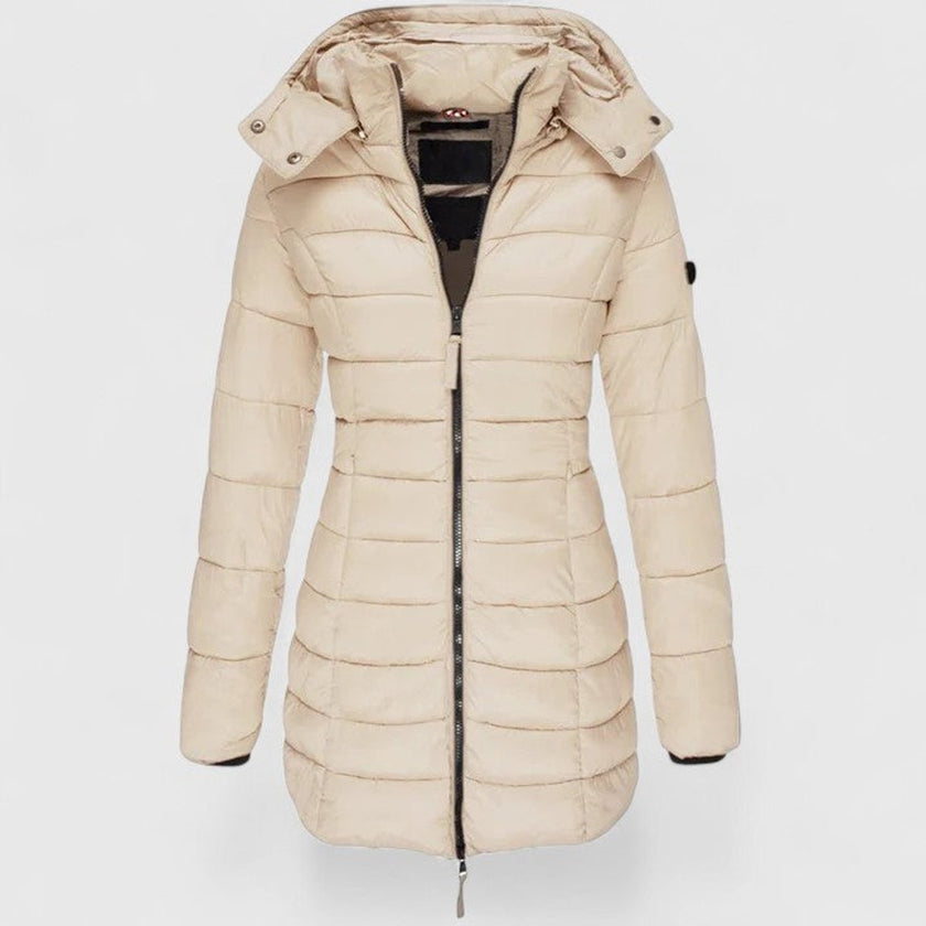 Madison | Women's Slim-Fit Quilted Removable-Hood Winter Puffer Coat