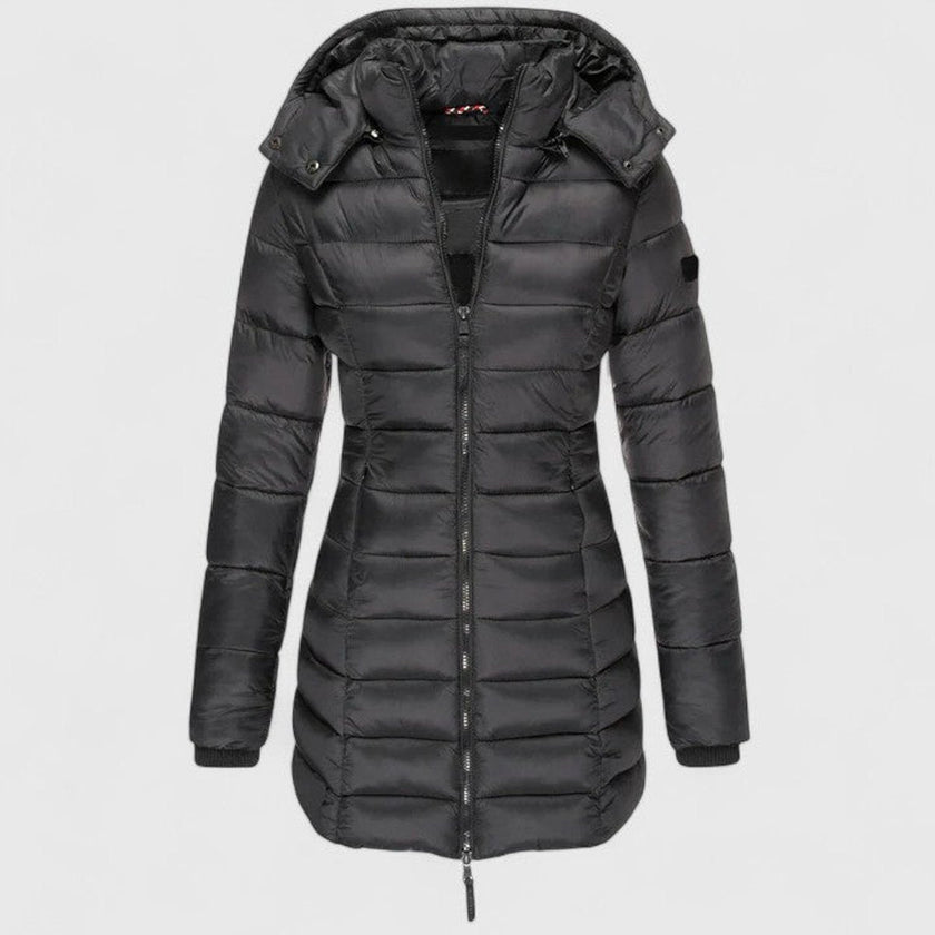 Madison | Women's Slim-Fit Quilted Removable-Hood Winter Puffer Coat
