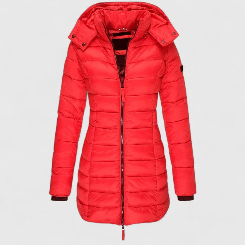 Madison | Women's Slim-Fit Quilted Removable-Hood Winter Puffer Coat