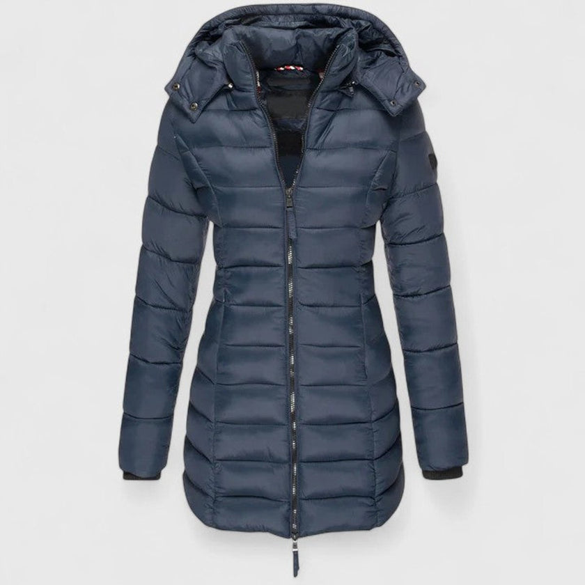 Madison | Women's Slim-Fit Quilted Removable-Hood Winter Puffer Coat