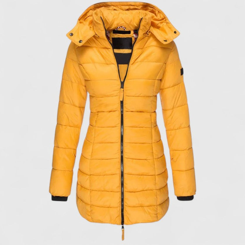 Madison | Women's Slim-Fit Quilted Removable-Hood Winter Puffer Coat