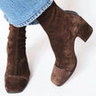 Camila | Women's Square-Toe Block-Heel Ankle Boots