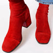 Camila | Women's Square-Toe Block-Heel Ankle Boots