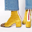 Camila | Women's Square-Toe Block-Heel Ankle Boots