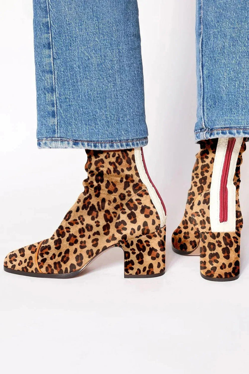 Camila | Women's Square-Toe Block-Heel Ankle Boots