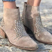 Scarlett | Women's Studded Suede Pointed-Toe Ankle Boots