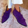 Camila | Women's Suede Pointed-Toe Fringe Slip-On Ankle Boots