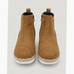 Sophia | Women's Suede Wedge Ankle Side-Zip Chelsea Boots