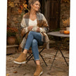 Sophia | Women's Suede Wedge Ankle Side-Zip Chelsea Boots