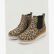 Sophia | Women's Suede Wedge Ankle Side-Zip Chelsea Boots