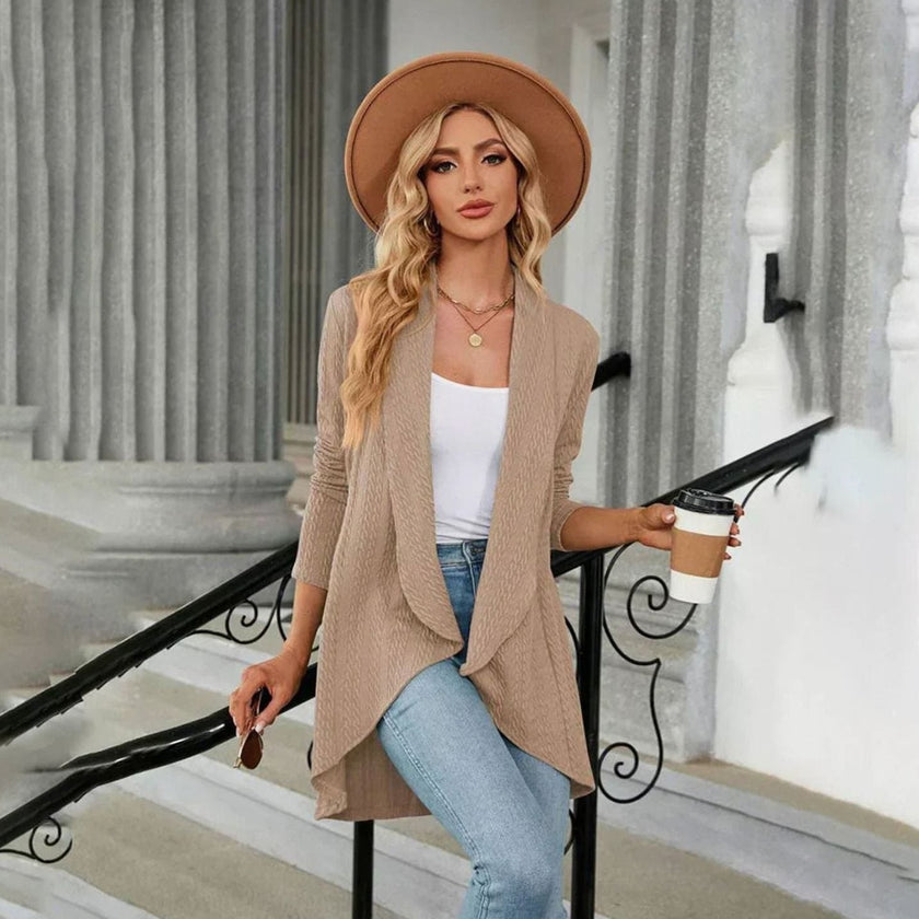 Mia | Women's Open-Front Cardigan Knit Sweater with Cozy Soft for Layering