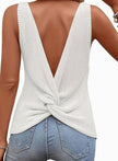 Eleanor | Women's V-Neck Relaxed-Fit Sleeveless Knit Tank Top with Elegant for Casual