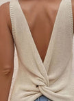 Eleanor | Women's V-Neck Relaxed-Fit Sleeveless Knit Tank Top with Elegant for Casual