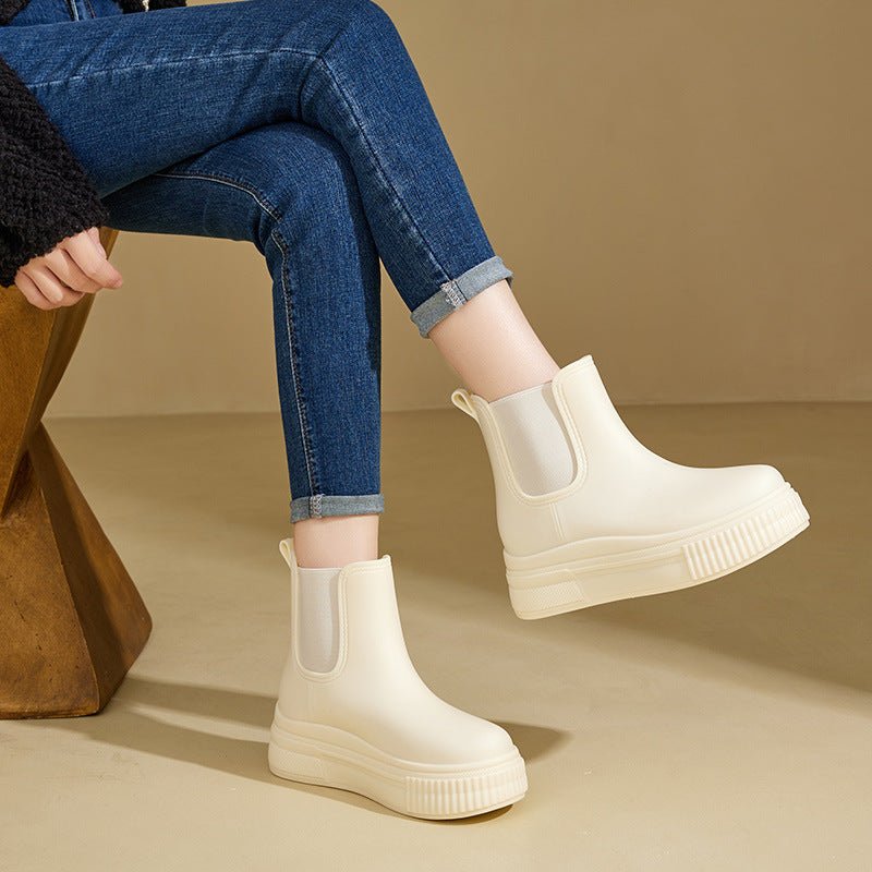 Eleanor | Women's Waterproof Boots Chelsea Platform Rain