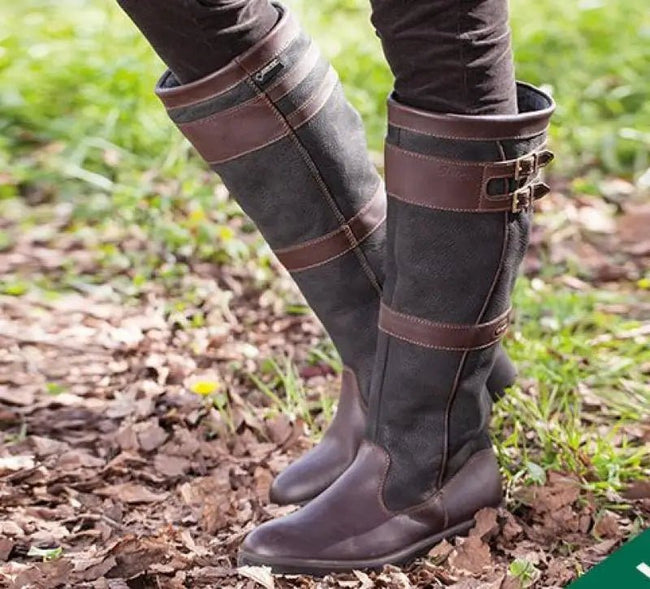 Charlotte | Women's Waterproof Boots Knee High Pull-On Country Style