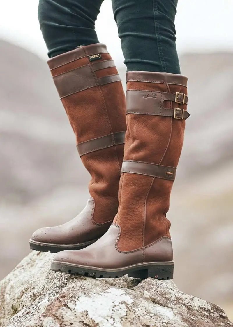 Charlotte | Women's Waterproof Boots Knee High Pull-On Country Style