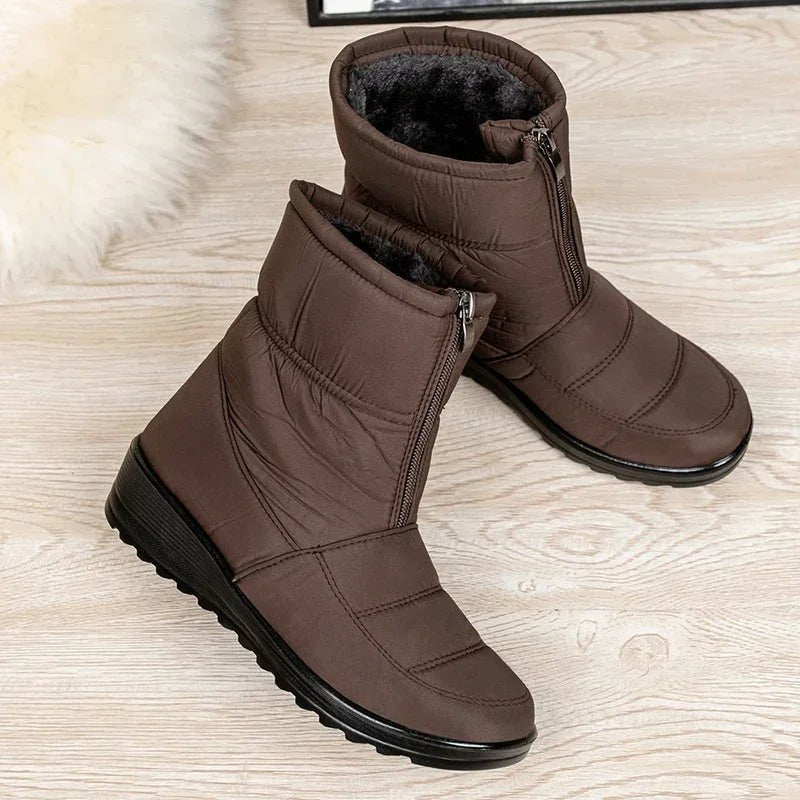 Evelyn | Women's Waterproof Boots Quilted Winter Snow Ankle