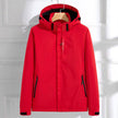 Rain Jacket Women Waterproof Hooded Adjustable Fit Zip Pockets