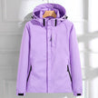 Rain Jacket Women Waterproof Hooded Adjustable Fit Zip Pockets