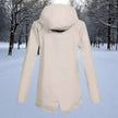 Rain Jacket Women Waterproof Hooded Longline Zip-Up