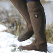 Victoria | Women's Waterproof Leather Knee High Boots Buckle Strap