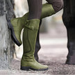 Victoria | Women's Waterproof Leather Knee High Boots Buckle Strap