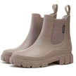 Chelsea Boots Waterproof Slip On Lug Sole Matte Ankle Rain Boots | Lise
