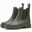 Chelsea Boots Waterproof Slip On Lug Sole Matte Ankle Rain Boots | Lise