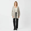 Saga | Women's Oversized Ribbed Knit Button-Front Cardigan