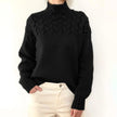 Elena | Women's Cozy Knit Turtleneck Sweater Pullover with Wrap Elegant for Winter